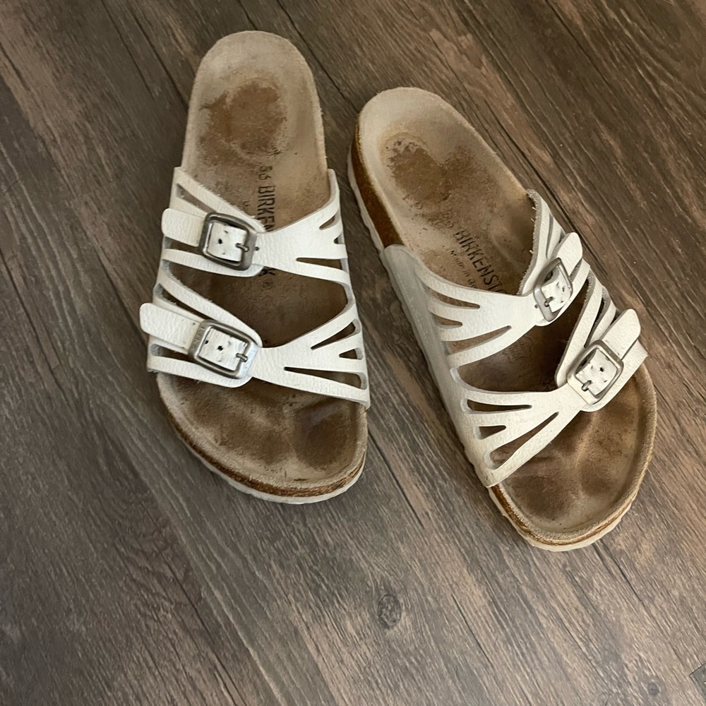 White Granada Birkenstock size 36 (5.5)